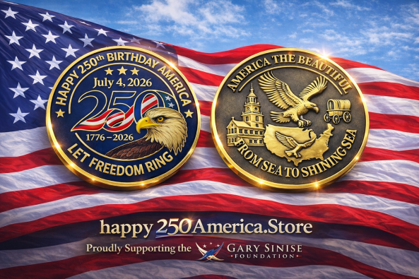250th Coin Flag Image