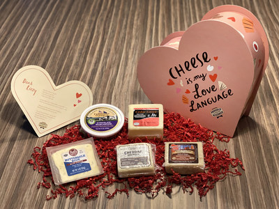 They say money can't buy love, and it can't buy this box either! 500 lucky recipients will receive a keepsake heart shaped box complete five Wisconsin specialty cheeses and a custom cheese-themed greeting.