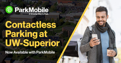 Students and visitors of UW-Superior will now have a safer and more convenient way to pay for parking on campus. (PRNewsfoto/ParkMobile)