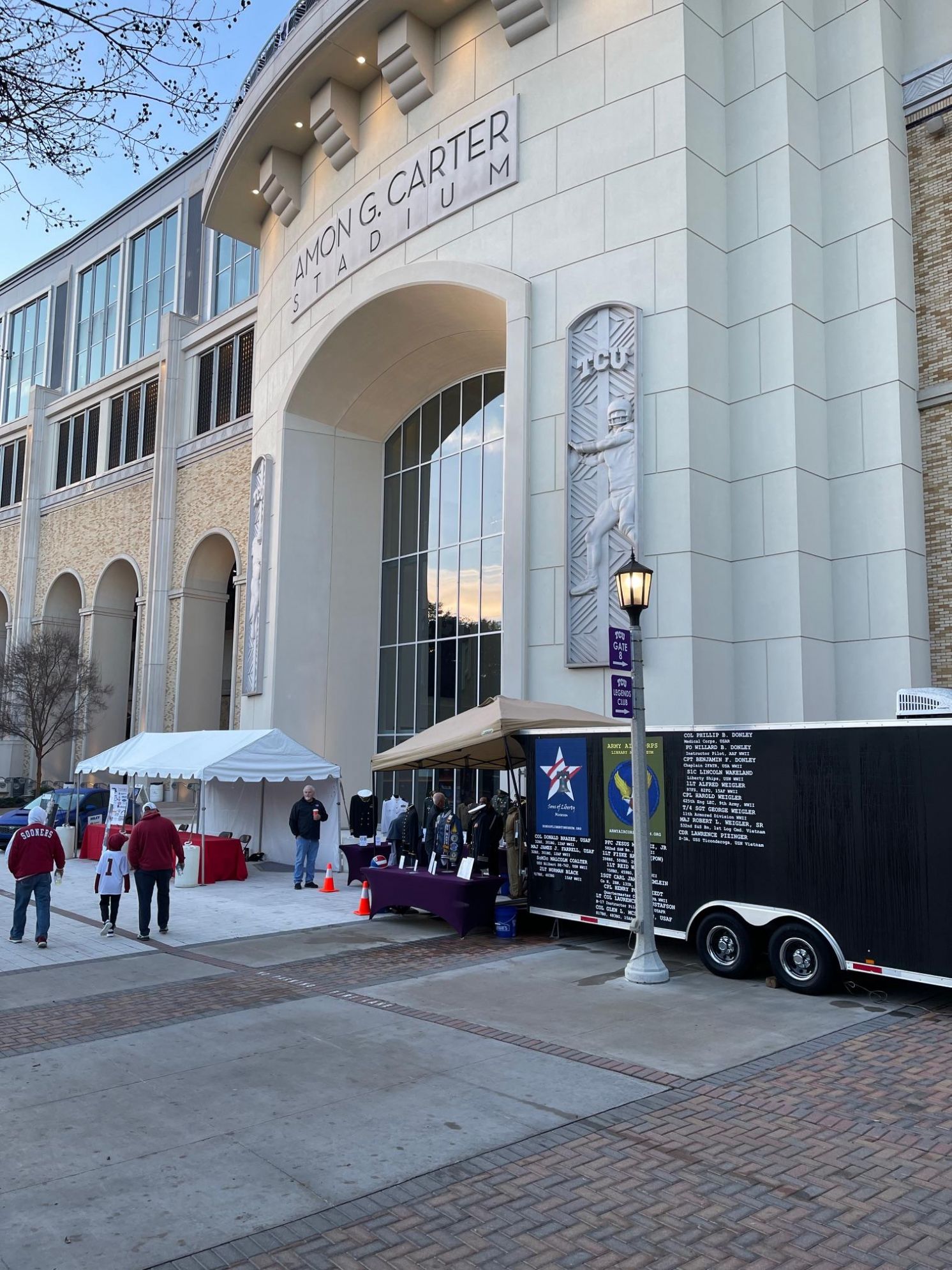 Mobile Museum Attends Armed Forces Bowl Game