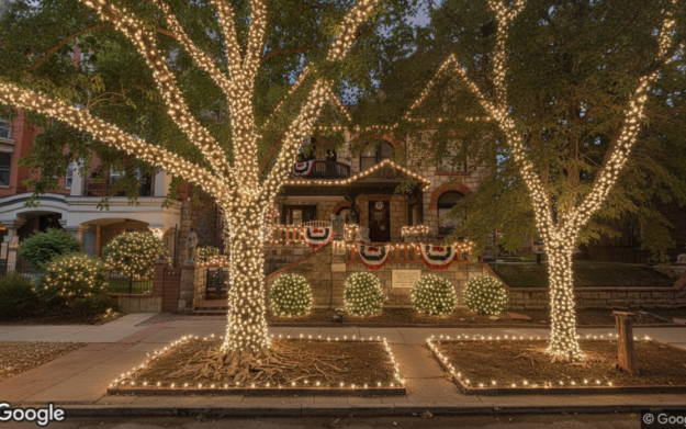 Molly Brown House Christmas Lighting
