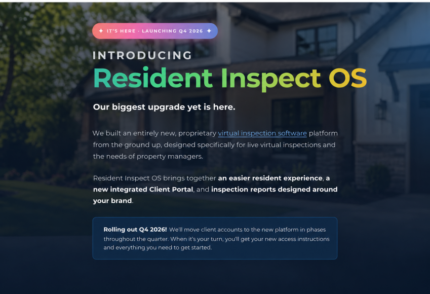 Resident Inspect OS Announcment